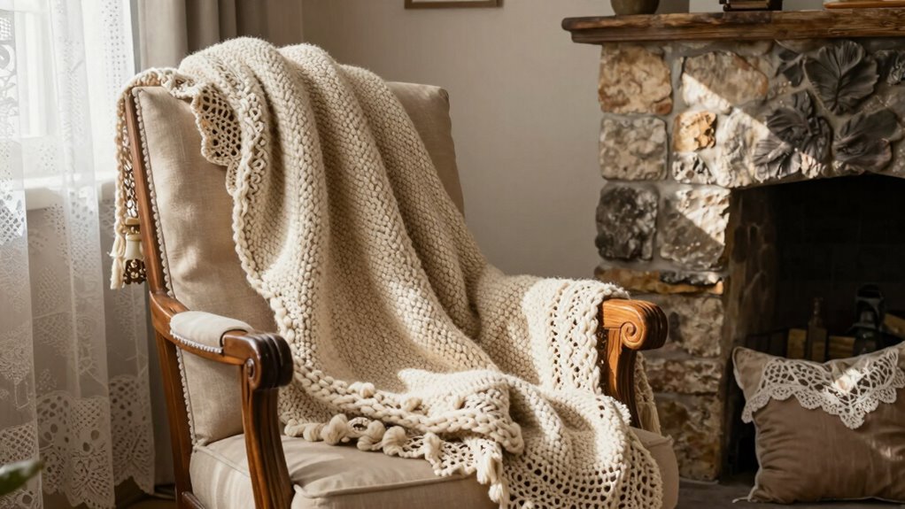 cozy handcrafted crochet throws