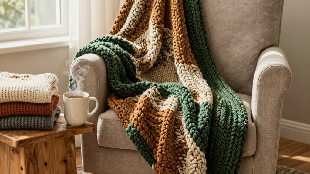 cozy handmade knitting gift
