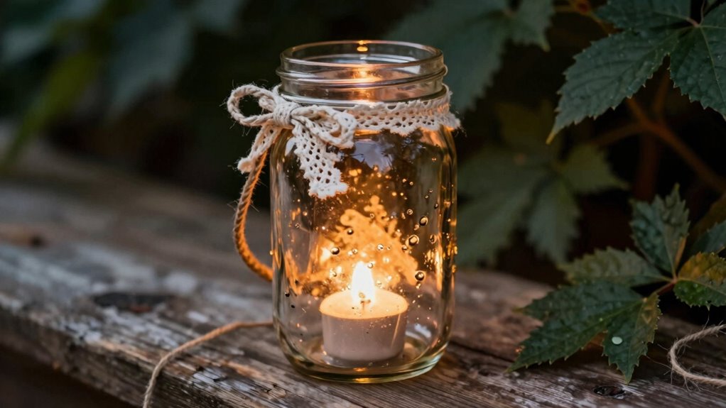 cozy mason jar lighting