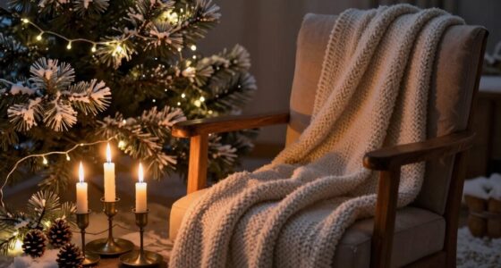cozy winter candle corner