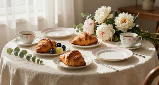 create a cozy elegant setting
