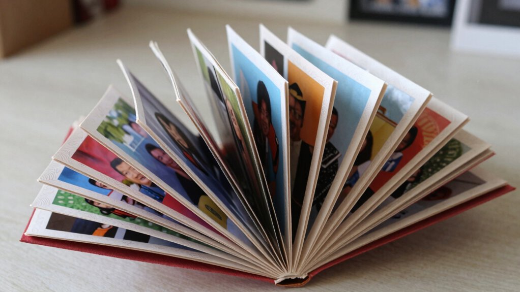 create a folded photo display
