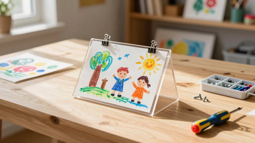 create a kids art display