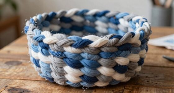create a t shirt yarn basket