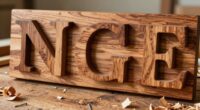 create a wooden name sign