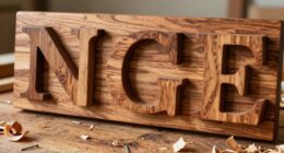 create a wooden name sign