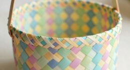 create a woven paper basket