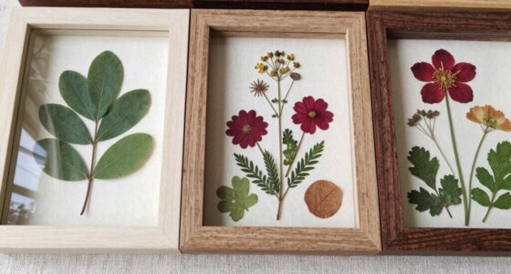 create botanical pressed frame