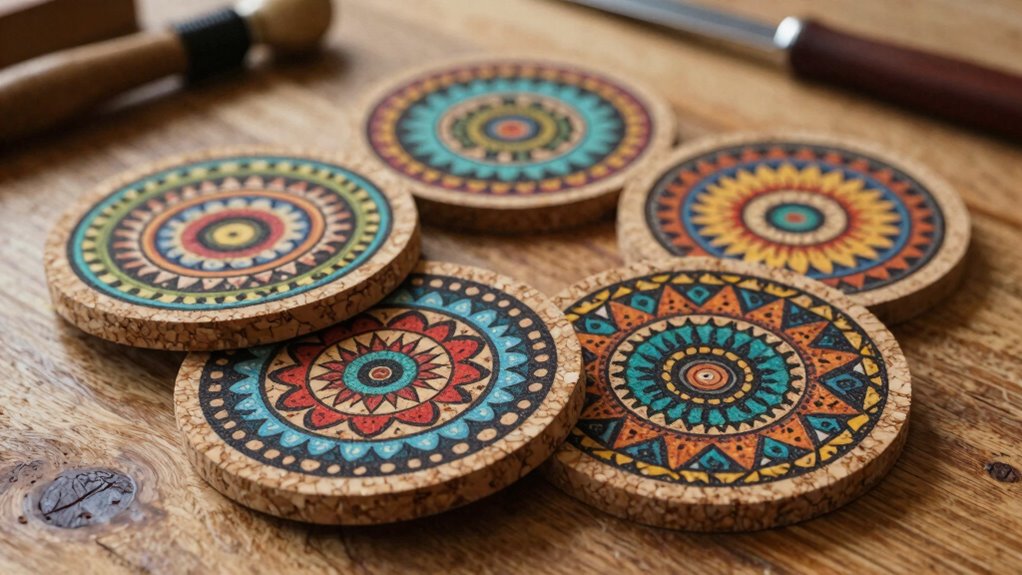 create custom cork coasters
