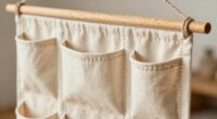 create diy hanging canvas organizer