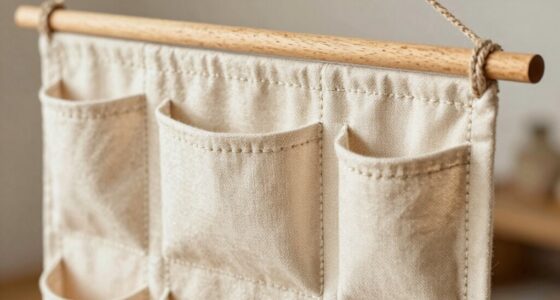 create diy hanging canvas organizer