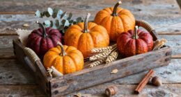 create fall harvest tray