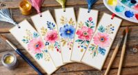 create painted bookmark set