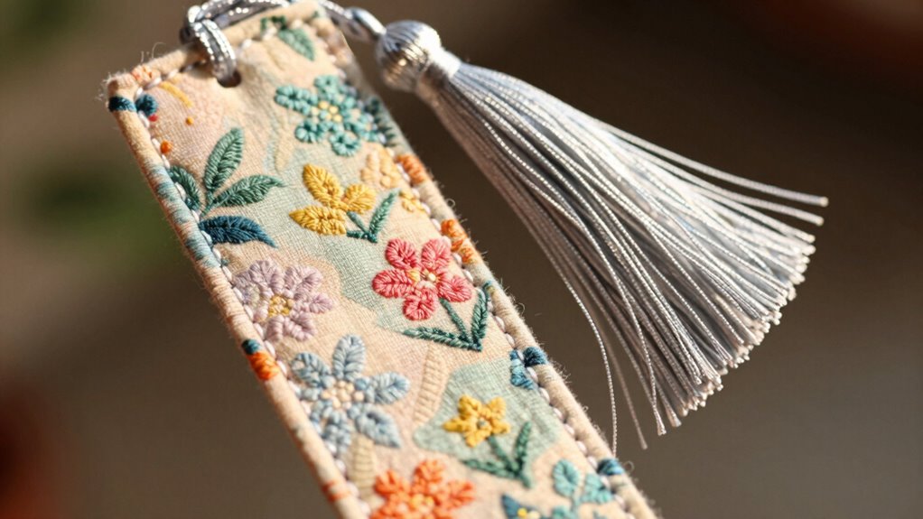 create personalized fabric bookmark