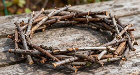 create rustic twig picture frame