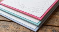 create stitched paper cards