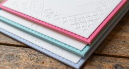 create stitched paper cards