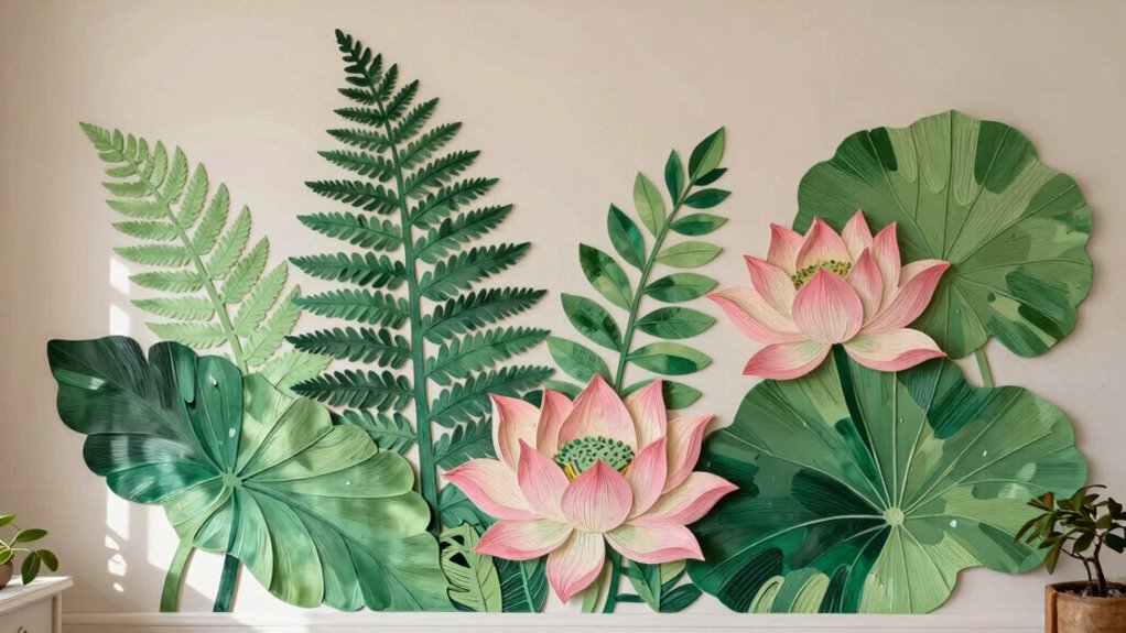create vibrant botanical murals
