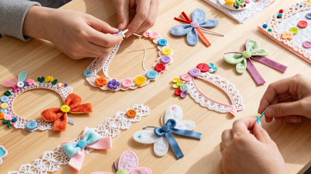 creative lace and ribbon crafts