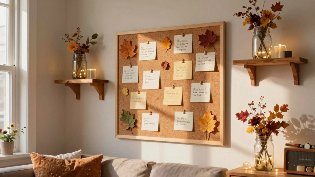 creative november gratitude wall