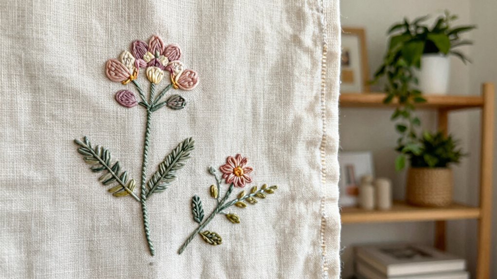 custom embroidered textile decor