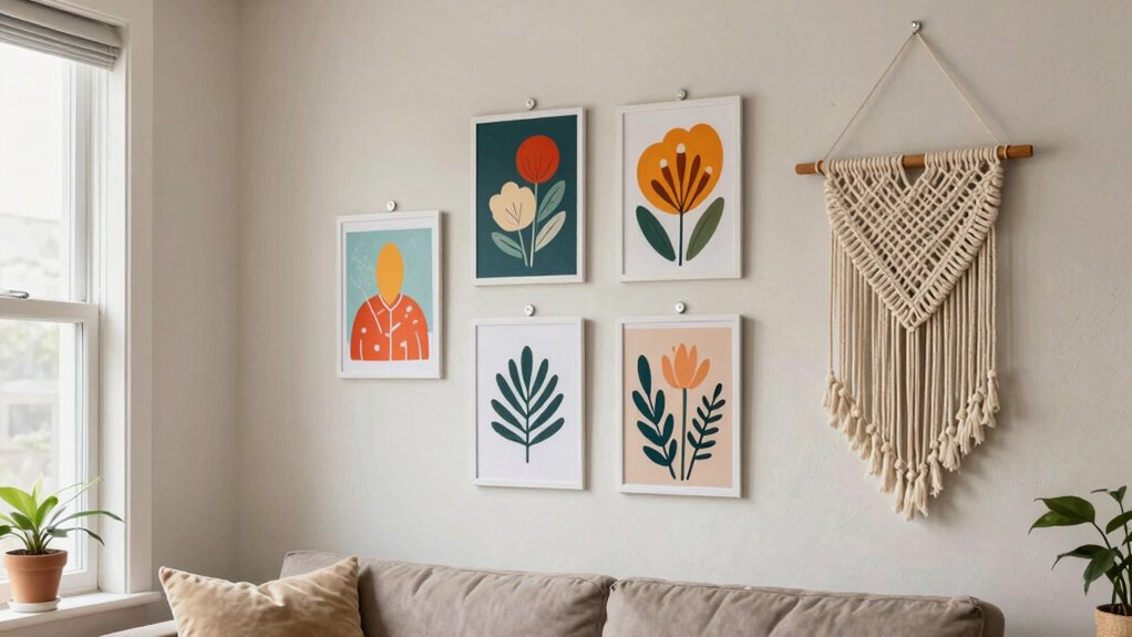 damage free wall art hanging