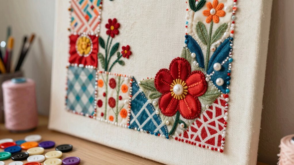 decorate with fabric embellishments