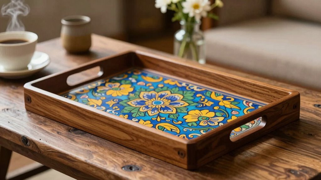 decorate with painted wood