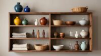 decorative diy open shelves