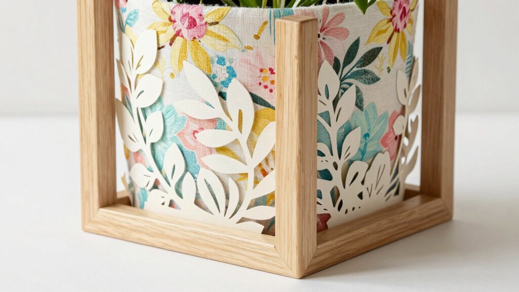 decorative fabric and paper