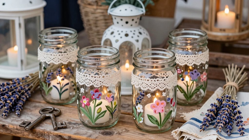 decorative upcycled jar crafts