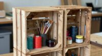 diy craft storage crate