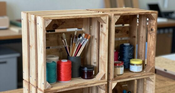 diy craft storage crate