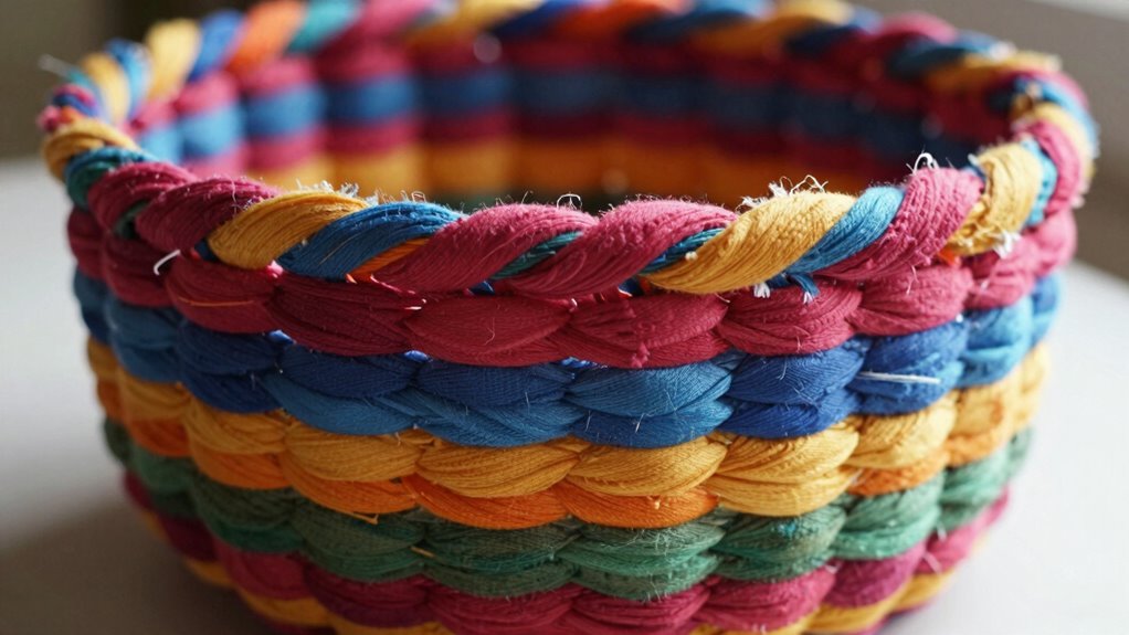 diy dyed t shirt basket