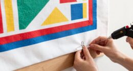 diy fabric wall banner