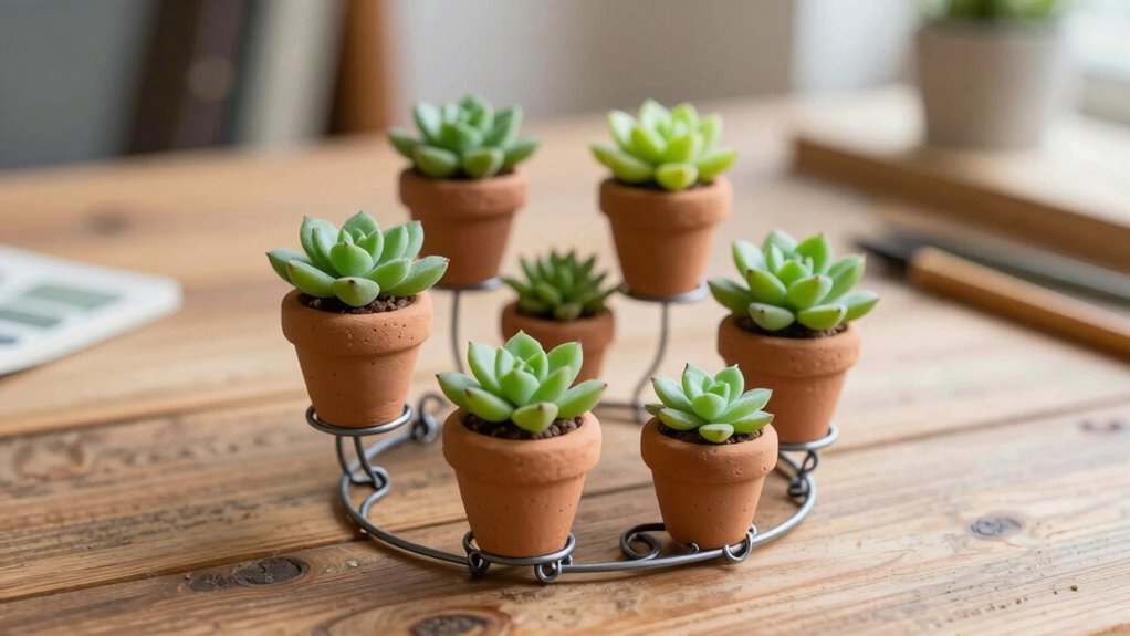 diy miniature plant containers
