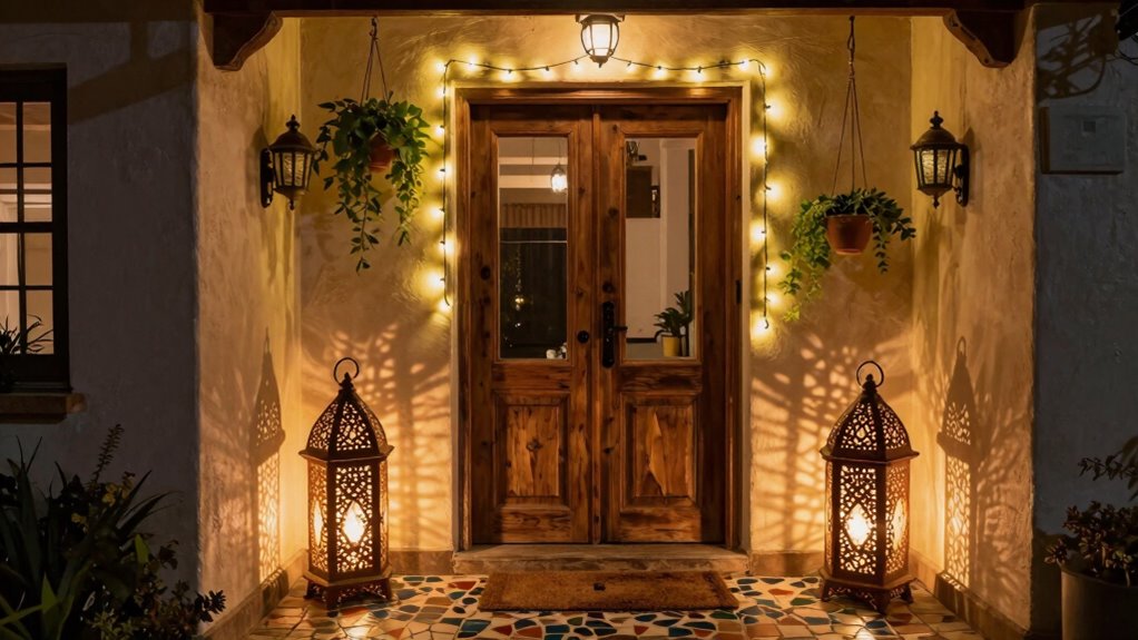 diy nighttime entryway lighting
