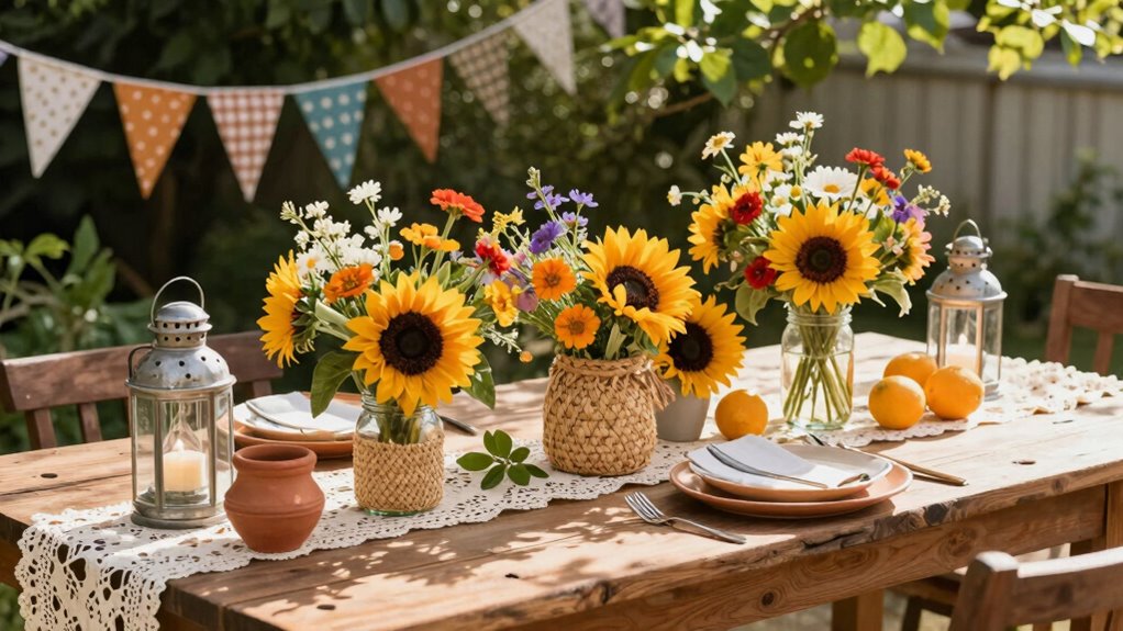 diy summer floral arrangements
