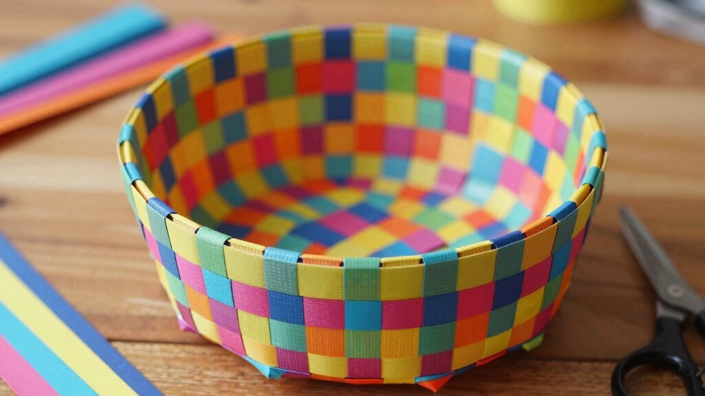 eco friendly paper weaving craft