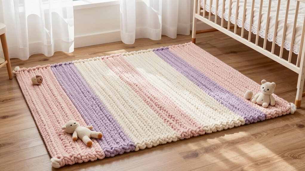 eco friendly plush nursery rug