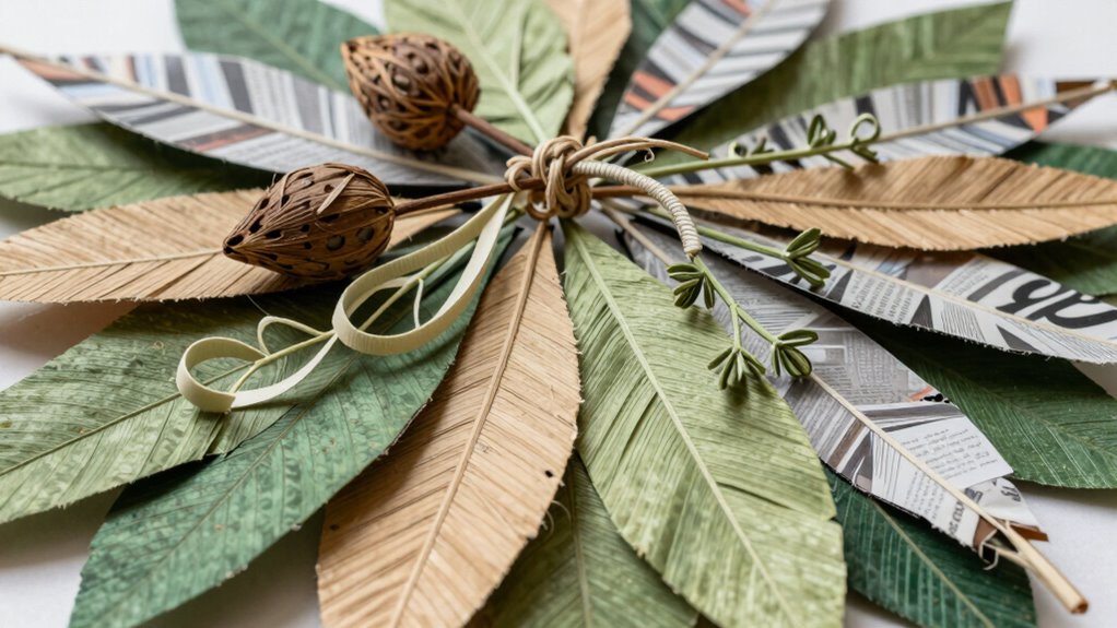 eco friendly recycled botanical crafts