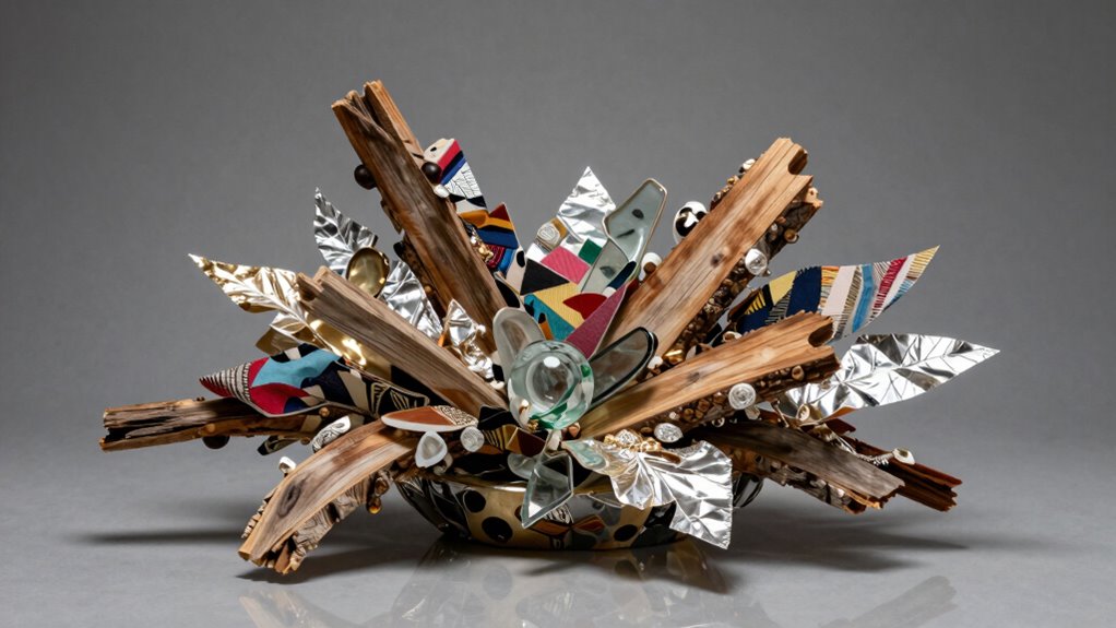 eco friendly scrap centerpiece craft