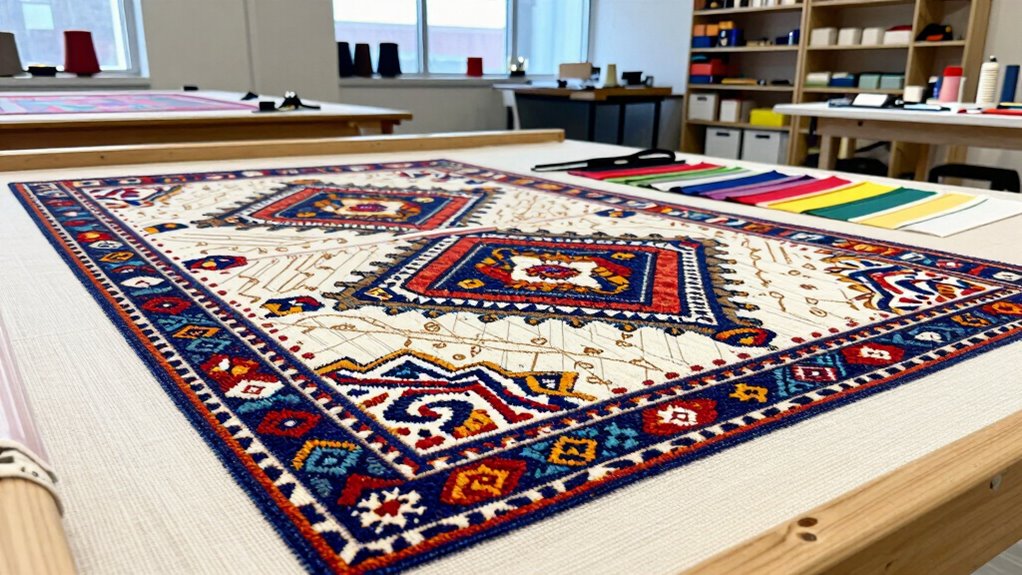 efficient layout for tufting