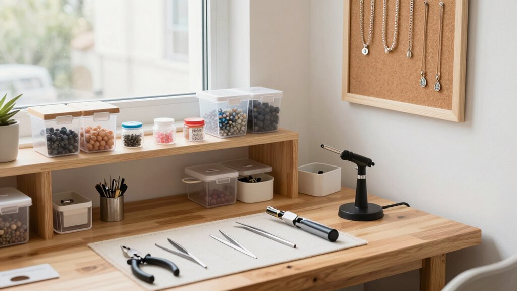 efficient small jewelry studio