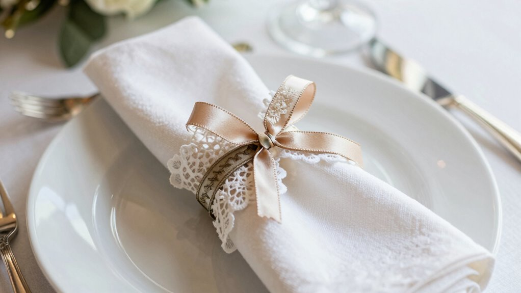 elegant diy napkin accents