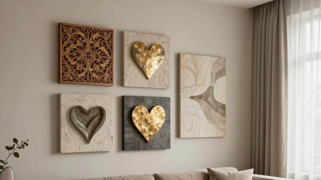 elegant handcrafted wall decor selection