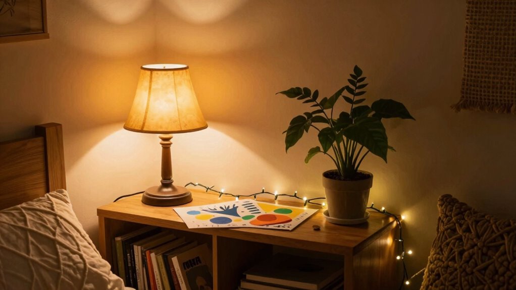 enhance warmth with lighting