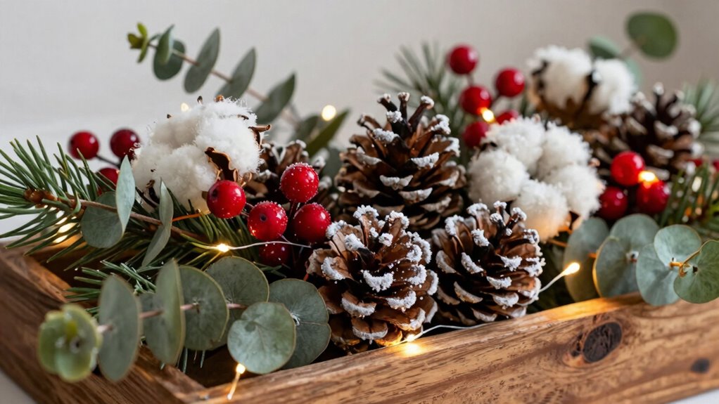 extend handmade winter centerpiece