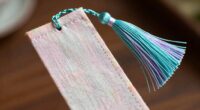 fabric bookmark with tassel