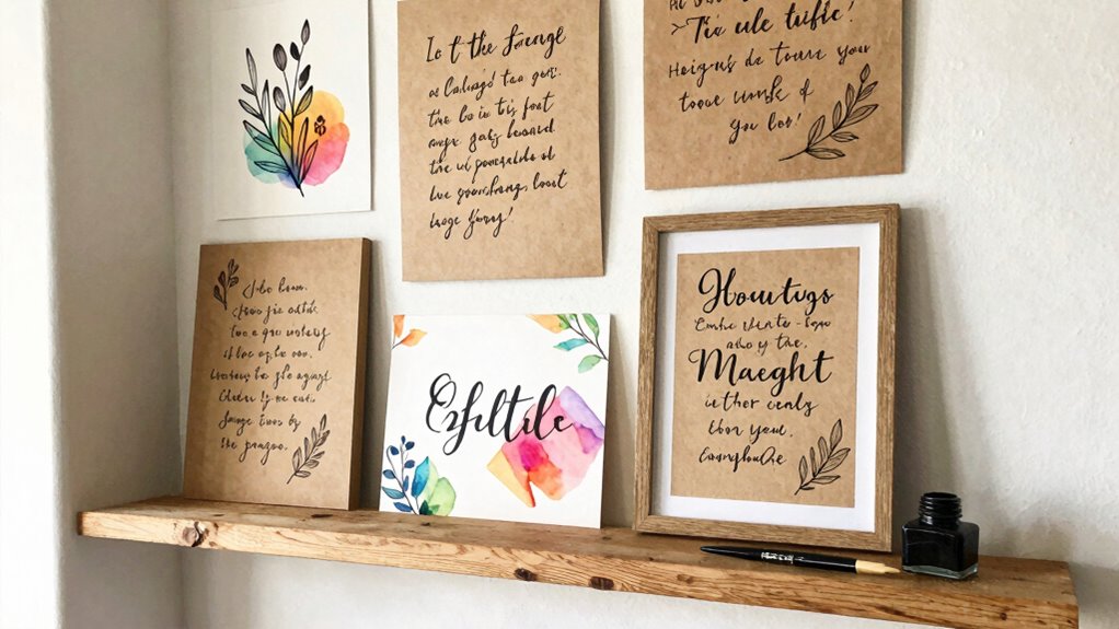 hand lettered inspirational art